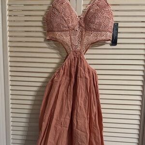 Elegant Rose Lace Dress